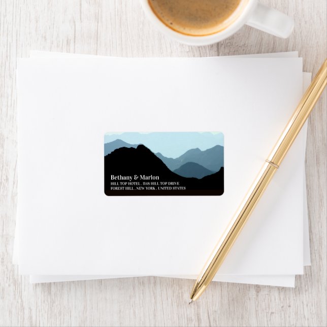 Etiqueta Blue Mountain Range, Casamento Russo (Insitu)