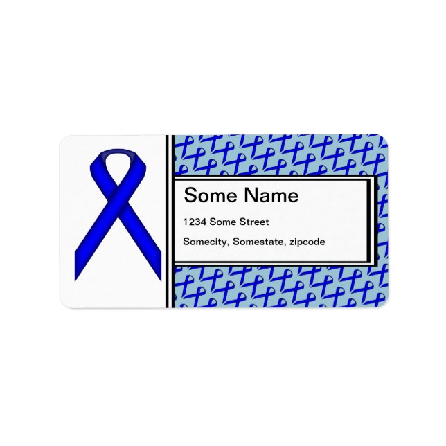 Etiqueta Blue Standard Ribbon por Kenneth Yoncich (Frente)