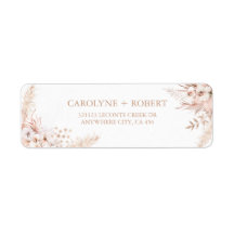 Boho Pampas Grass Casamento Floral