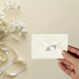 Etiqueta BOHO Pastel Garden Colors Weding Return Address