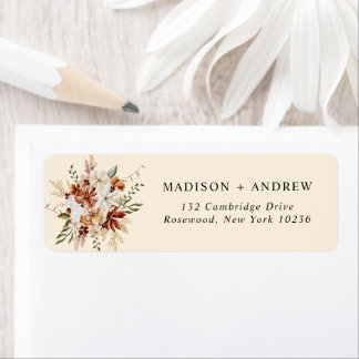 Etiqueta Boho Wildflower