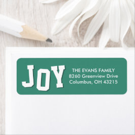 Etiqueta Bold joy, brinde natal natalino