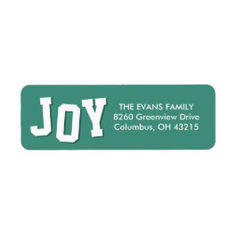 Etiqueta Bold joy, brinde natal natalino