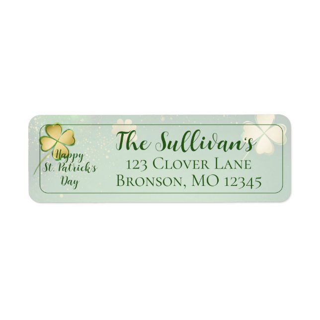 Etiqueta Bold St. Patrick’s Day Invitation (Frente)