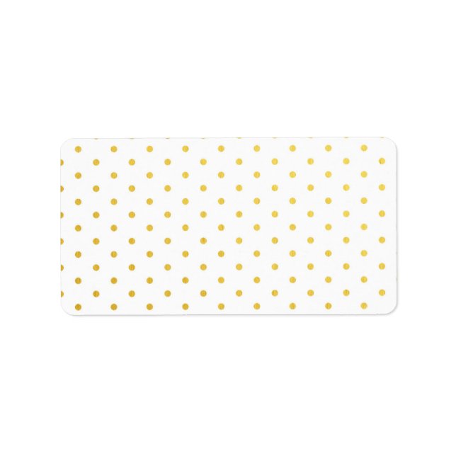 Etiqueta Bolinhas de ouro para moda (Frente)