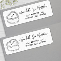 Bolo Antigo Endereço de Devolução de Casamento Des