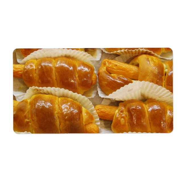 Etiqueta Bolo de Cachorro Quente... Comida do deserto asiát (Frente)