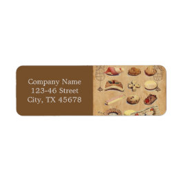 Etiqueta bolo de sobremesa francês pastelaria bolachas de p