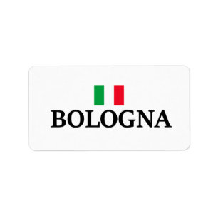 Etiqueta Bolonha Itália, eu amo Bolonha