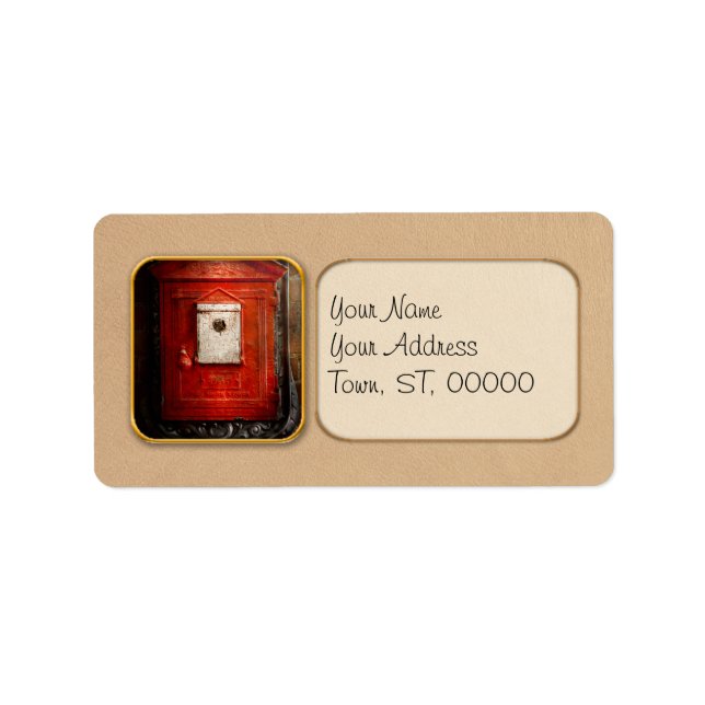 Etiqueta Bombeiro - A caixa de fogo (Frente)