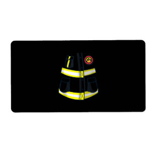 Etiqueta Bombeiro Bombeiro Figurino Halloween