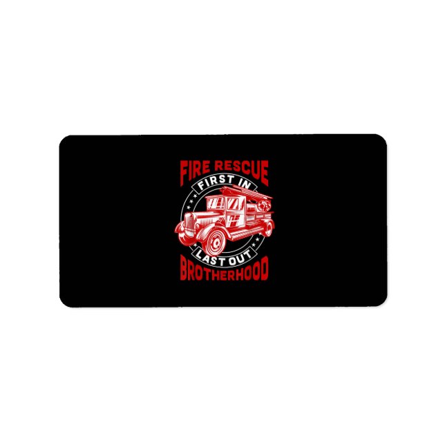 Etiqueta Bombeiros de última geração (Frente)