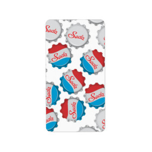 Etiqueta Boné de frasco de Soda Vintage