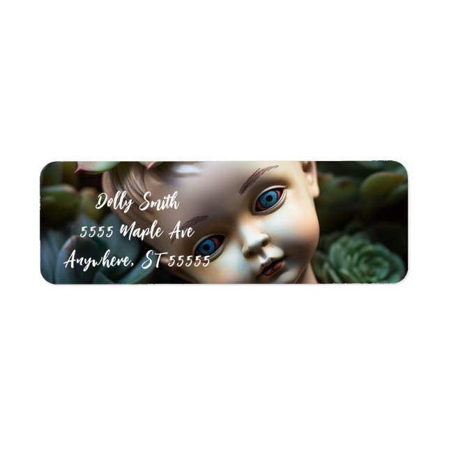 Etiqueta Boneca no Suculento Jardim Única (Frente)