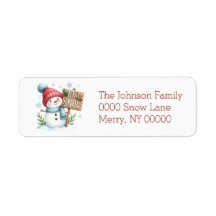 Boneco de Neve de Feriado Fofo e Festivo