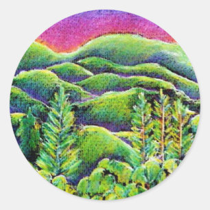 Etiqueta bonita da mandala da terra