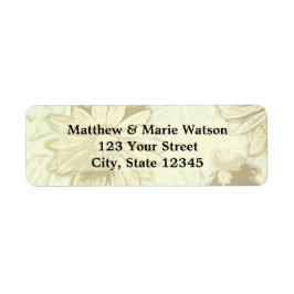 Etiqueta Bonita Design Floral de Girassol