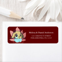 Bonito Chá de fraldas Coelhinho Burgundy