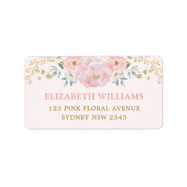 Etiqueta Bonito Cor de Água Dourada Cor de Água Retorno