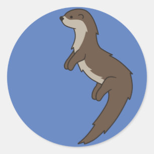 Etiqueta bonito da lontra