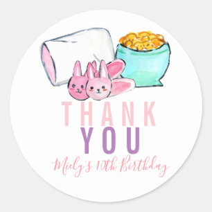 Etiqueta bonito do aniversário do partido de