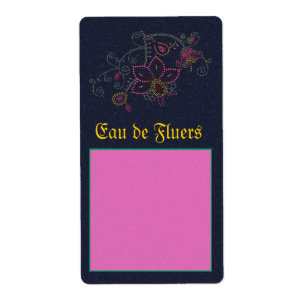 Etiqueta bonito do Apothecary das flores