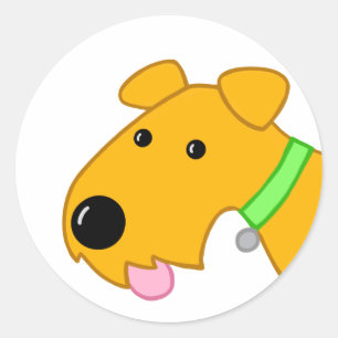 Etiqueta bonito do cão de filhote de cachorro de