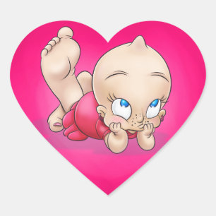 etiqueta bonito dos desenhos animados