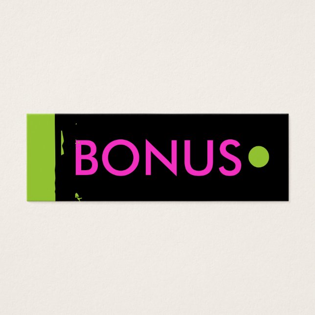 Etiqueta "BONUS" (Frente)