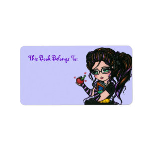 Etiqueta Book Plate Labels Smartie Pants School Girl