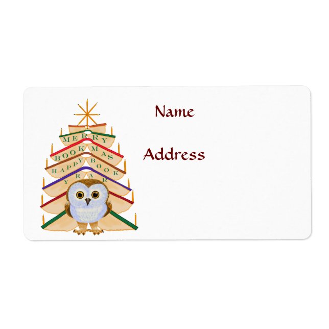 Etiqueta Bookmas de feliz (Frente)