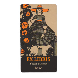 Etiqueta Bookplate do anúncio do catálogo do jardim do