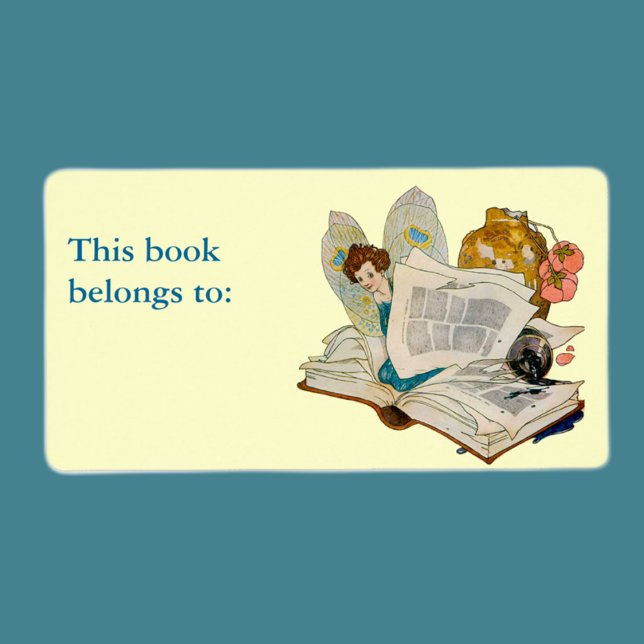 Etiqueta Bookworm Fairy (Criador carregado)