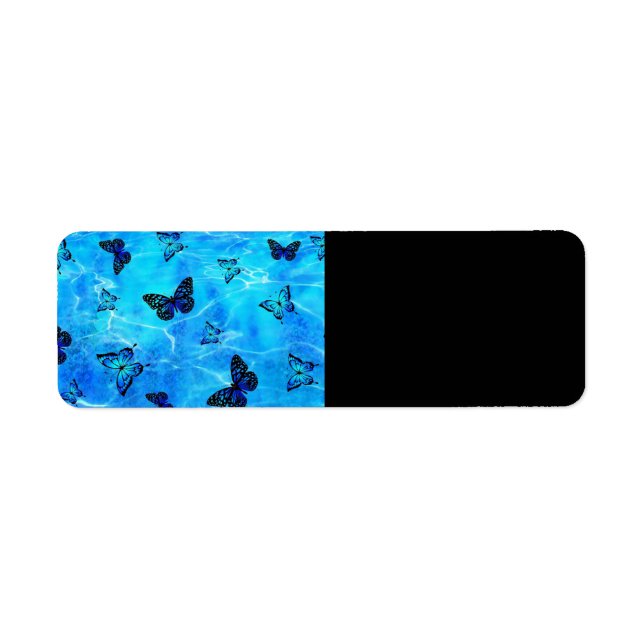 Etiqueta Borboleta Azul (Frente)