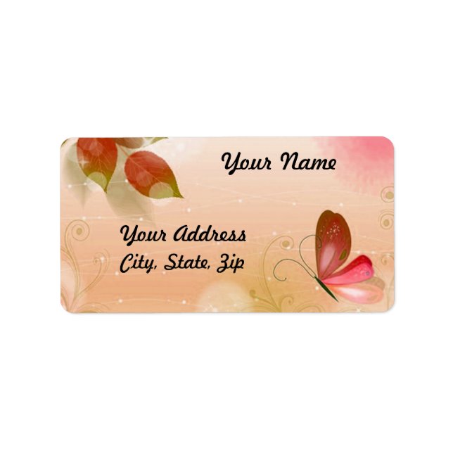 Etiqueta Borboleta fresca 2 (Frente)