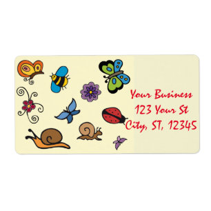Etiqueta Borboletas Caracóis Insetam Thunder_Cove