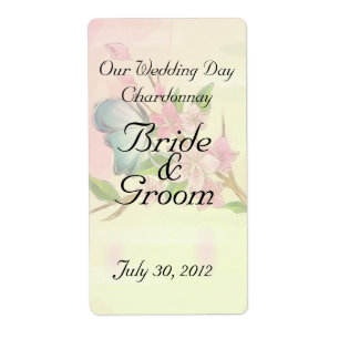 Etiqueta Borboletas de cerejeira aquática Borboletas