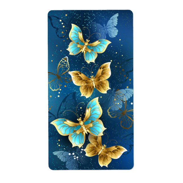 Etiqueta Borboletas de ouro (Frente)