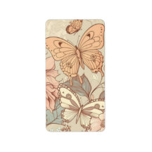 Borboletas e flores pastadas