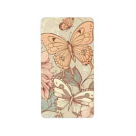 Etiqueta Borboletas e flores pastadas
