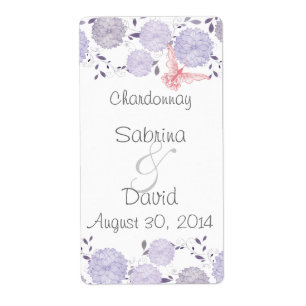 Etiqueta Borboletas e Lavandas - Cristóvão