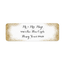 Etiqueta Borda Dourada simples