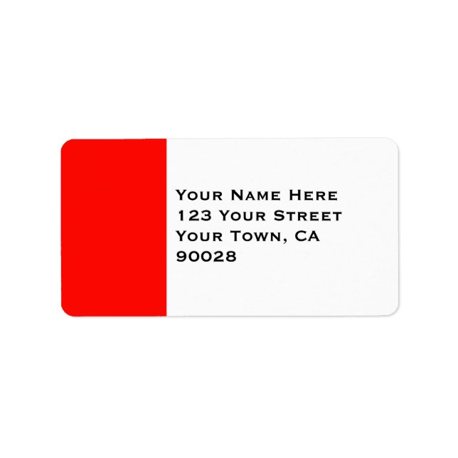 Etiqueta Borda Vermelha da Apple Candy (Frente)