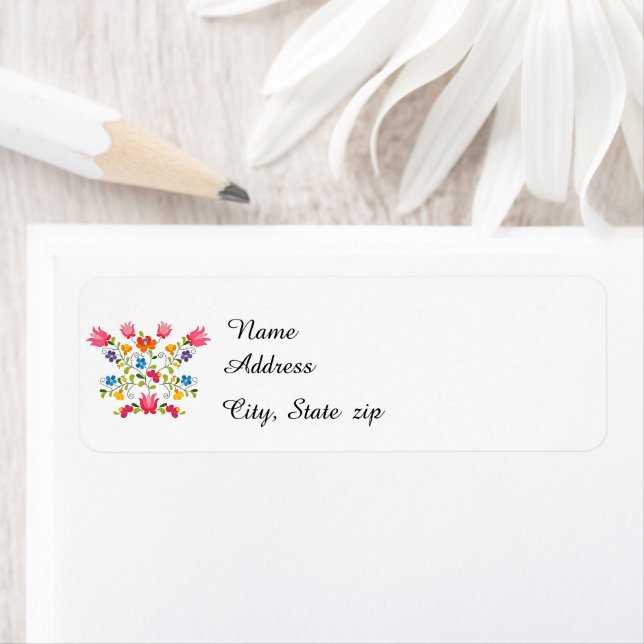 Etiqueta Bordado floral (Insitu)