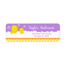 Borracha Ducky Amarelo e Roxo