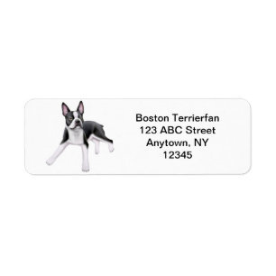 Etiqueta Boston amigável Terrier customizável
