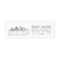 Boston Stylized Skyline |