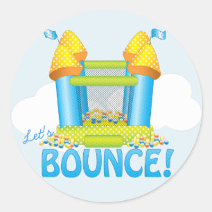 Etiqueta Bouncy grande do selo do aniversário da