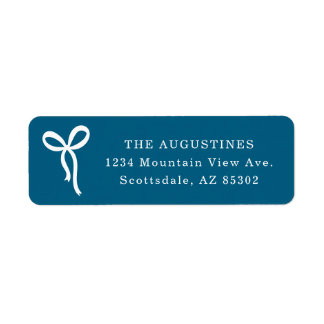 Etiqueta Bow Return Address Label