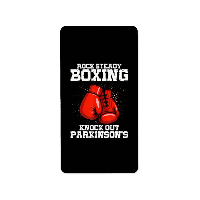Etiqueta Boxe Rock Steady Derruba Parkinson  (Frente)